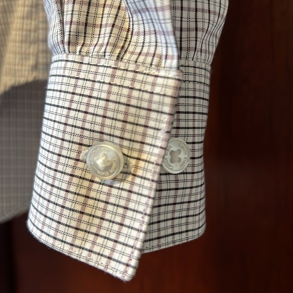 Like New Calvin Klein Light Plaid look Slim-Fit Performance Non-Iron Dress Shirt - Picture 7 of 9